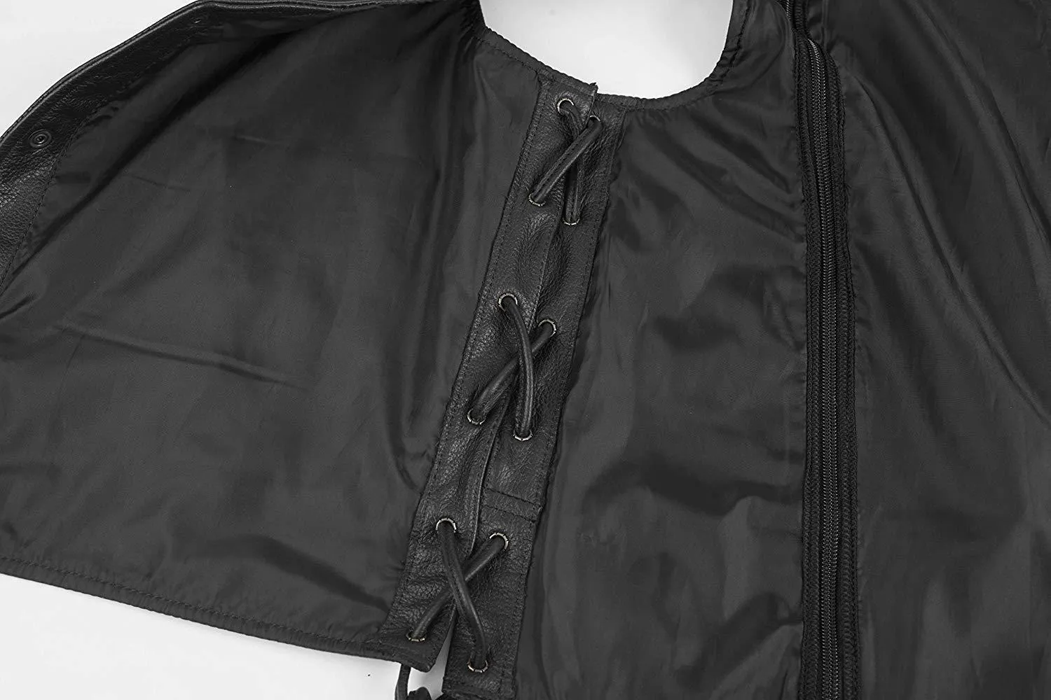 Black Brand Axe Men's Leather Vest