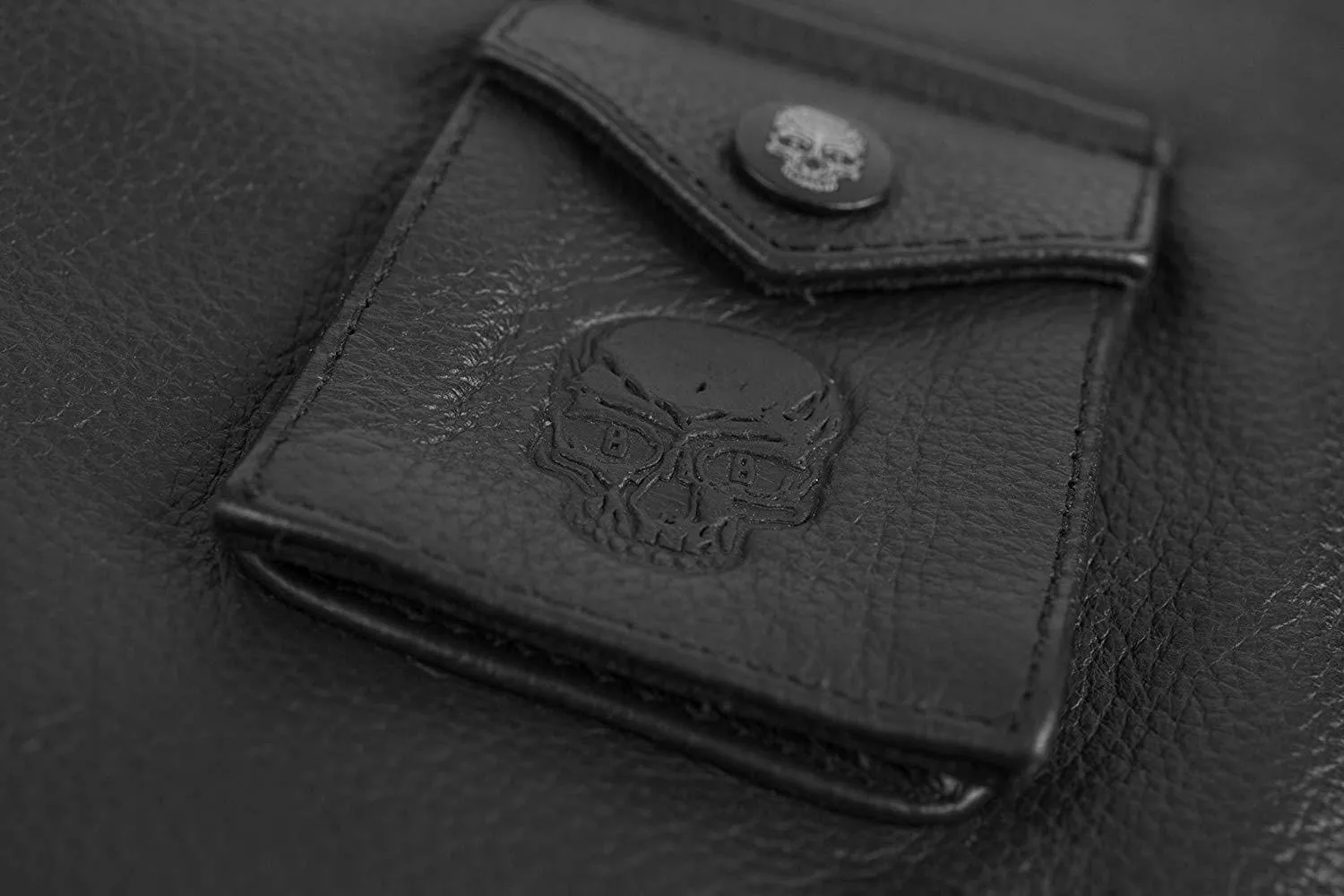 Black Brand Axe Men's Leather Vest