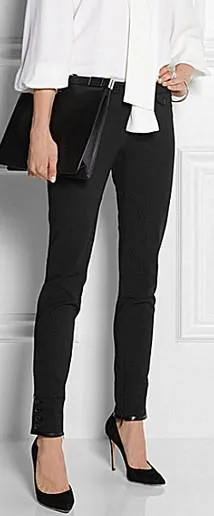 Black Skinny Riding Pants