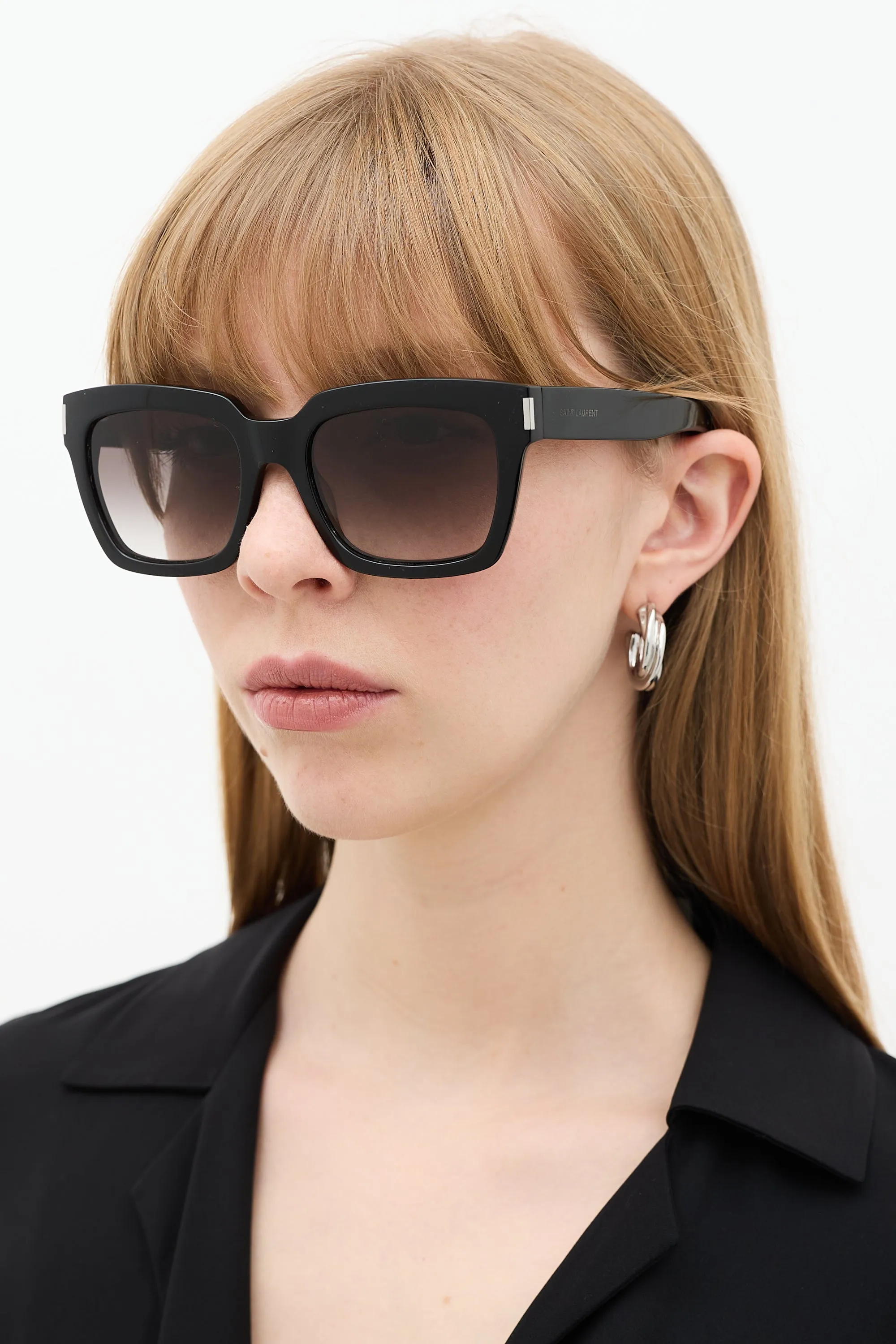 Black SL1 001 Bold Sunglasses