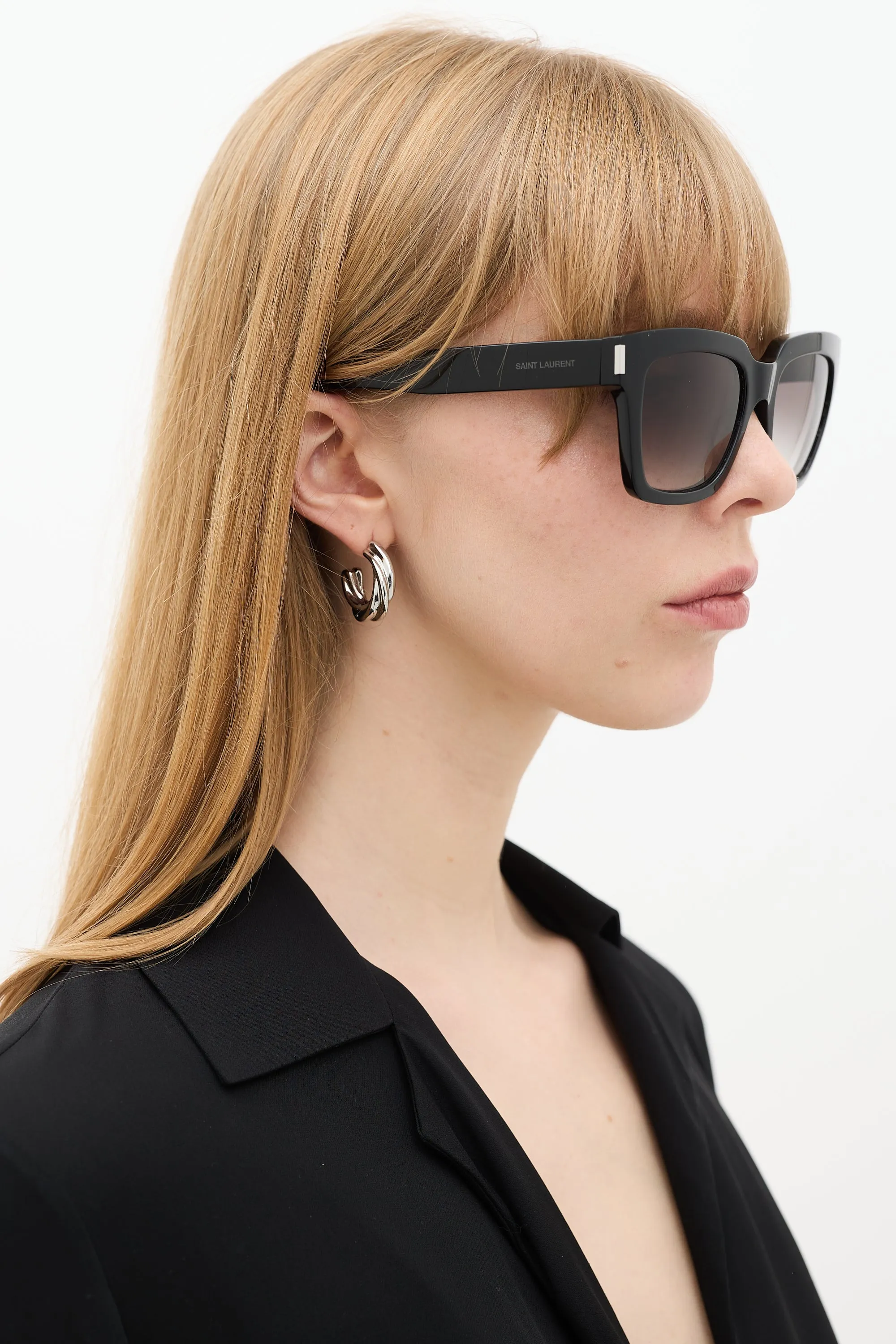 Black SL1 001 Bold Sunglasses