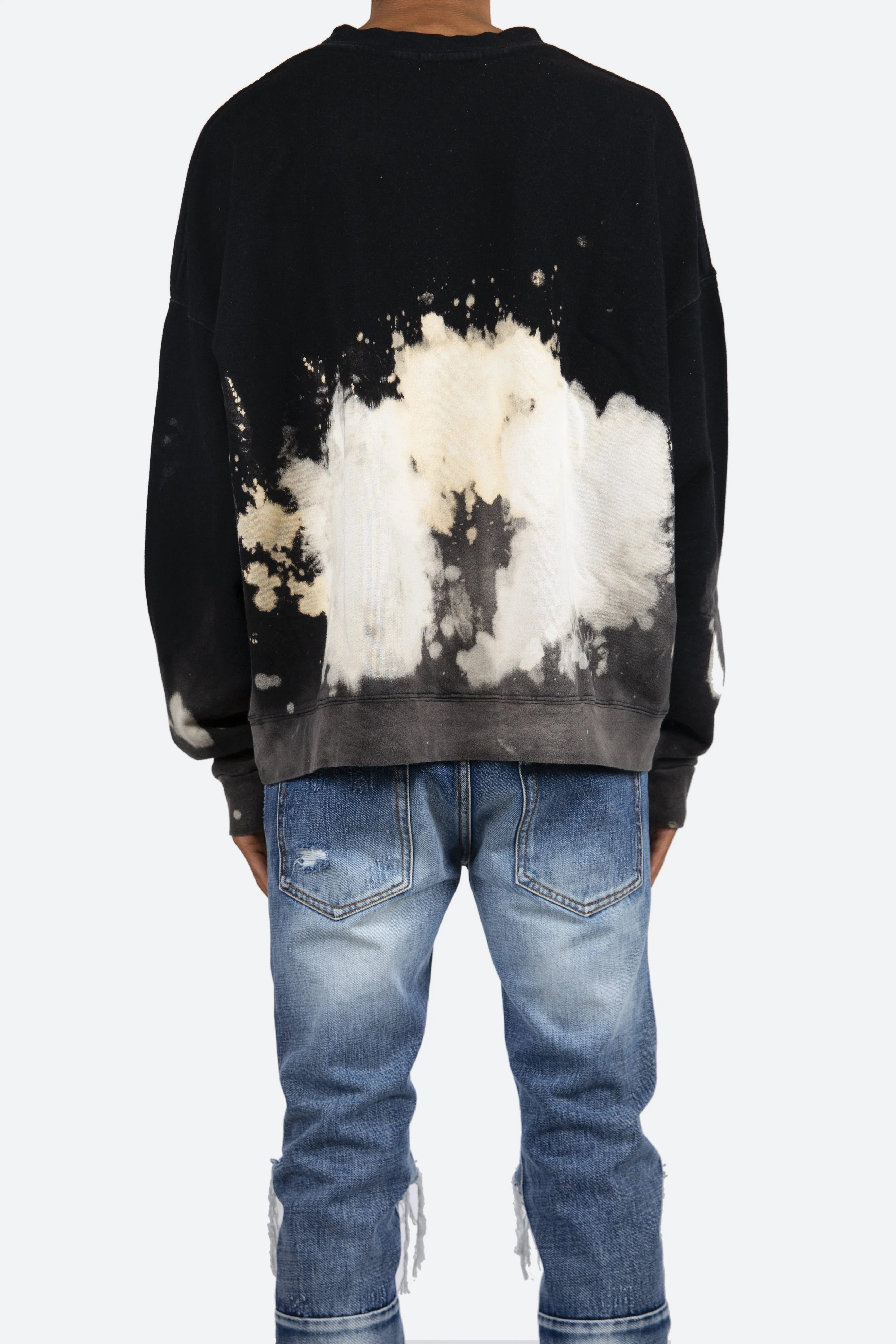 Bleached Crewneck - Black