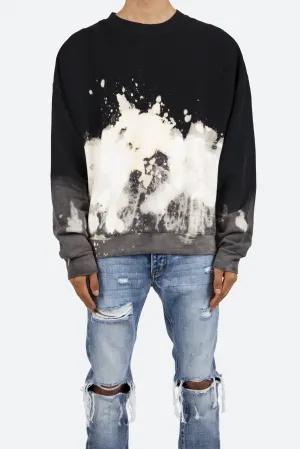 Bleached Crewneck - Black