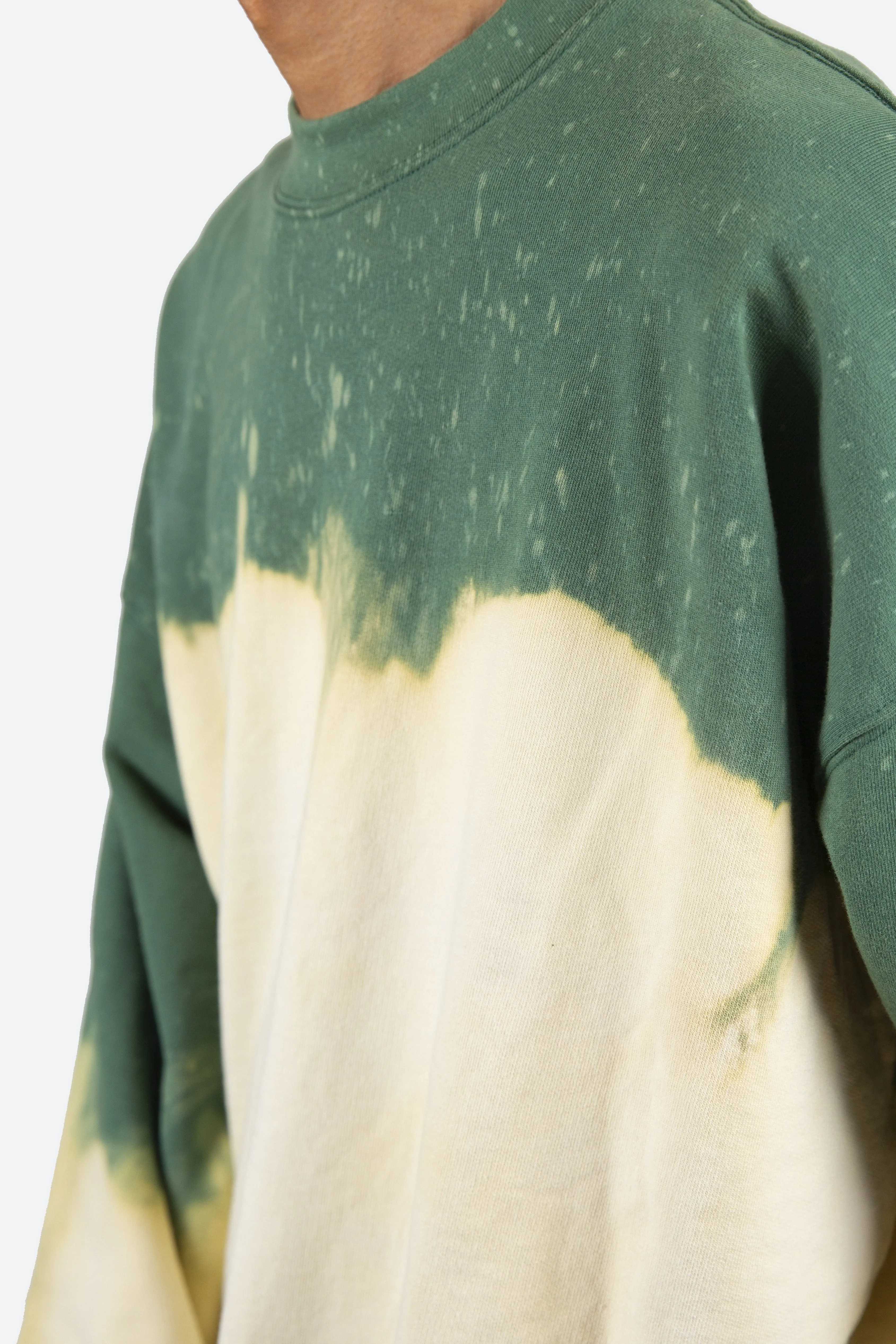 Bleached Crewneck - Green