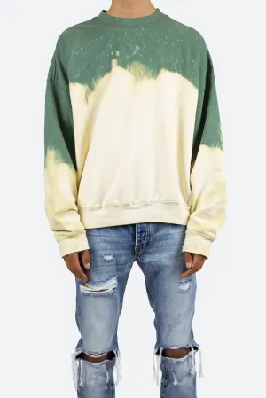 Bleached Crewneck - Green
