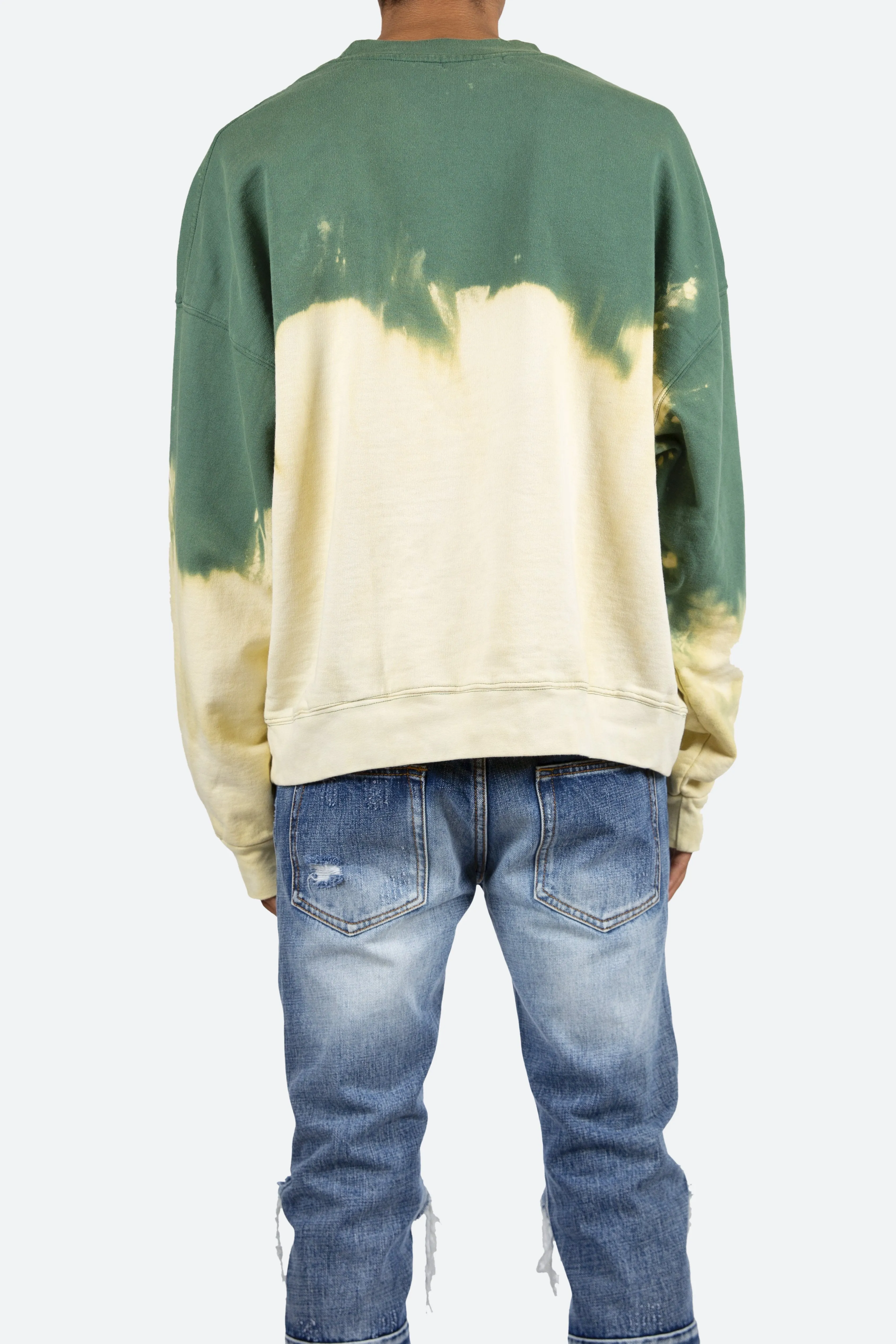 Bleached Crewneck - Green