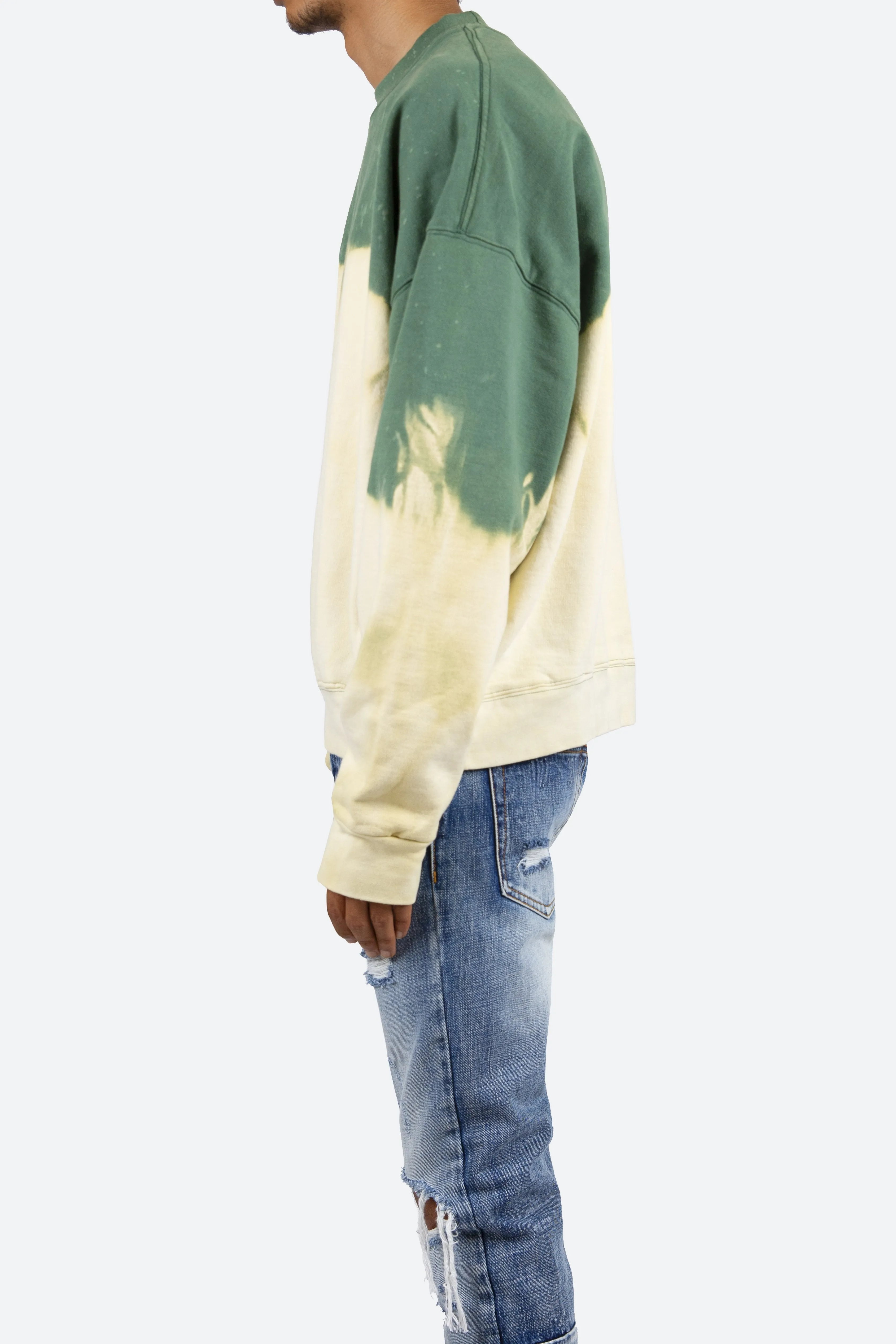 Bleached Crewneck - Green
