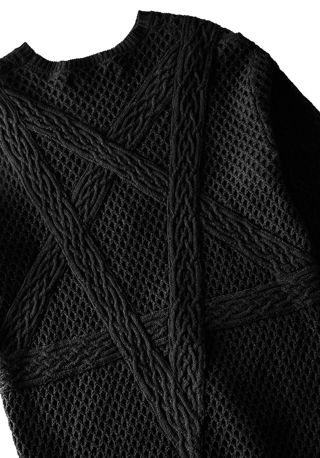 Blessing Oversized Cable Pentagram Jumper