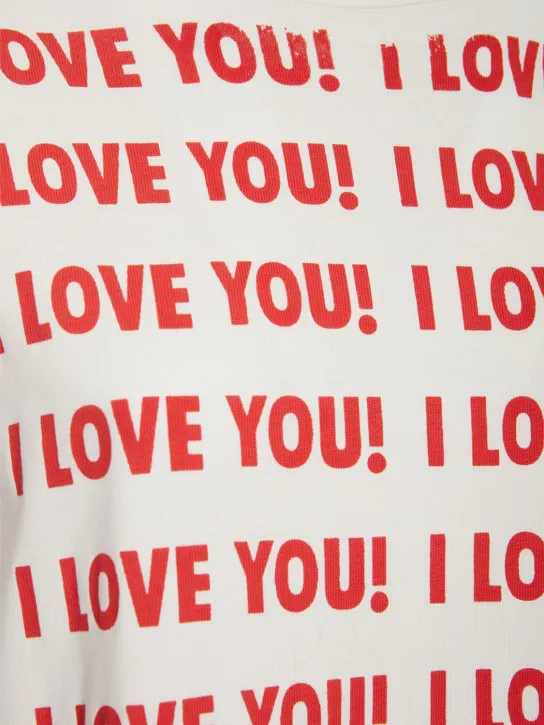 Blumarine   Printed jersey short-sleeved t-shirt 