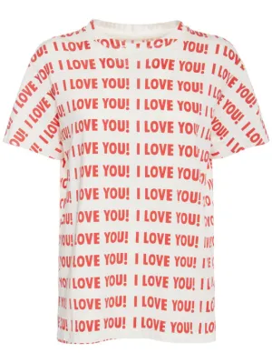 Blumarine   Printed jersey short-sleeved t-shirt 