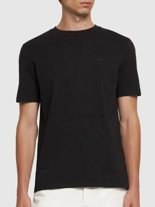 Boss   Thompson logo cotton jersey t-shirt 