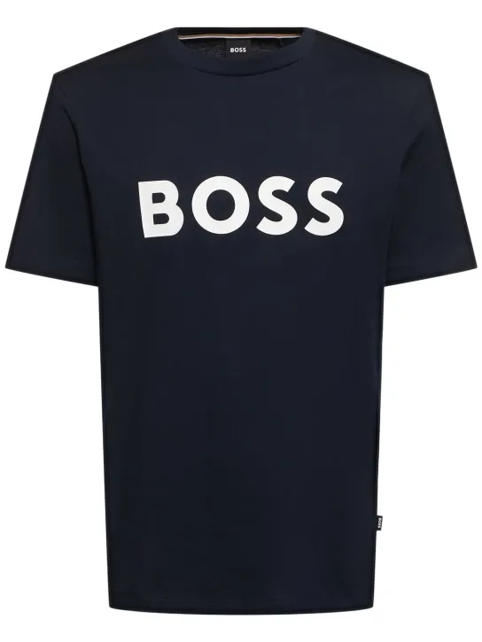 Boss   Tiburt 354 logo cotton t-shirt 
