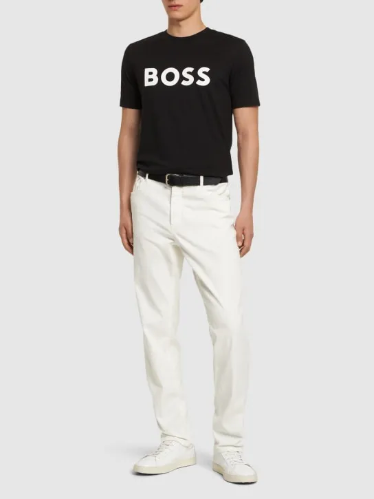 Boss   Tiburt 354 logo cotton t-shirt 