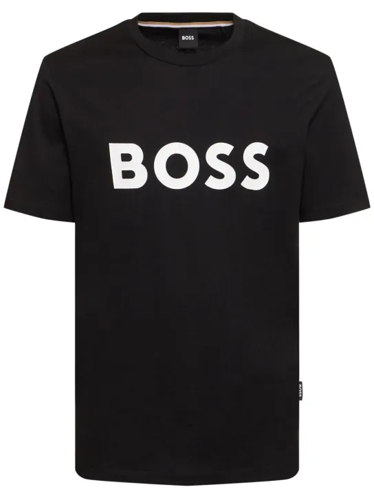Boss   Tiburt 354 logo cotton t-shirt 