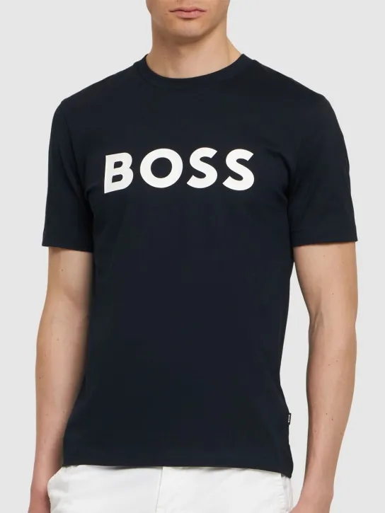 Boss   Tiburt 354 logo cotton t-shirt 