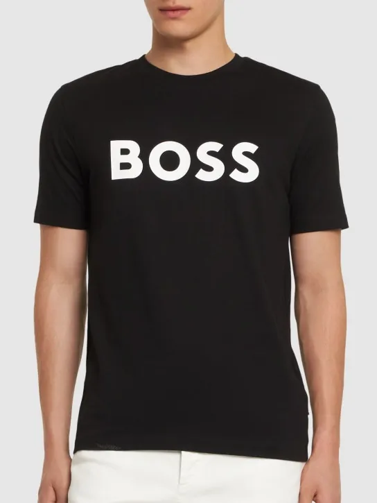 Boss   Tiburt 354 logo cotton t-shirt 