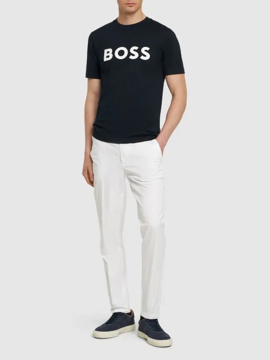 Boss   Tiburt 354 logo cotton t-shirt 