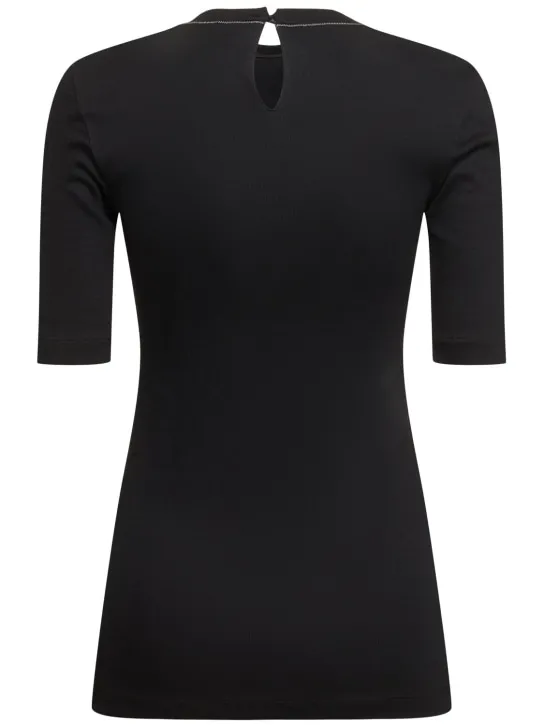 Brunello Cucinelli   Jersey 3/4 sleeve t-shirt 