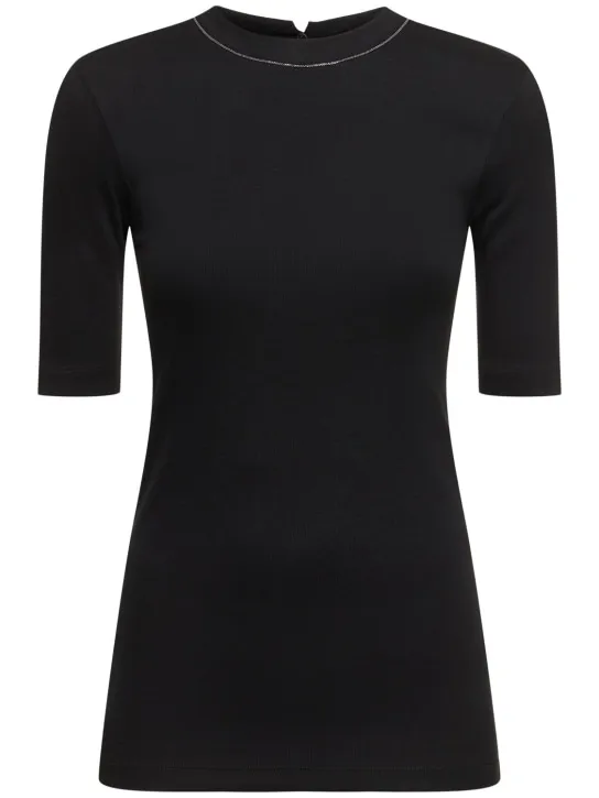Brunello Cucinelli   Jersey 3/4 sleeve t-shirt 