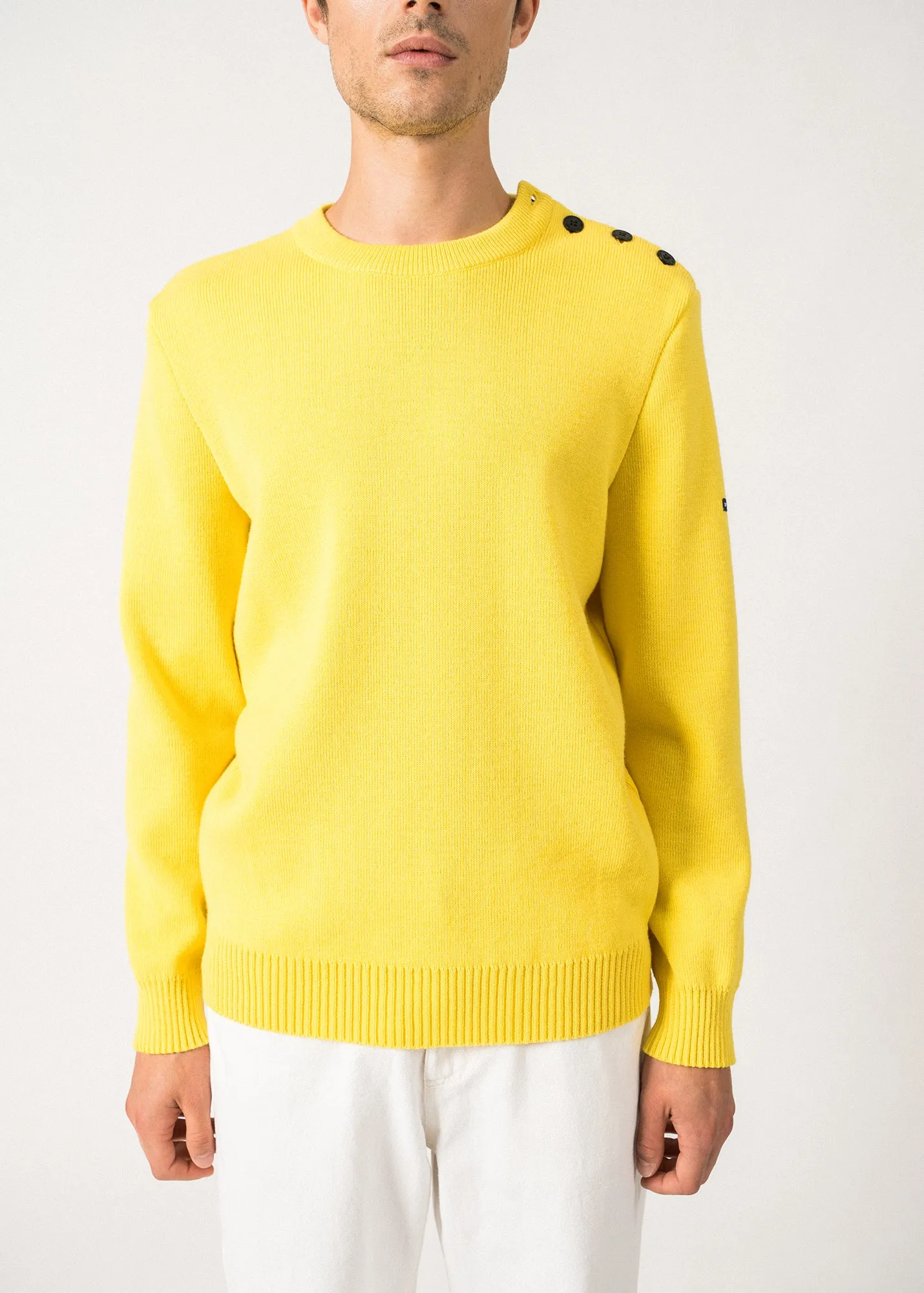 Cancale sailor jumper - regular fit, in pure new wool (ACIDULE)