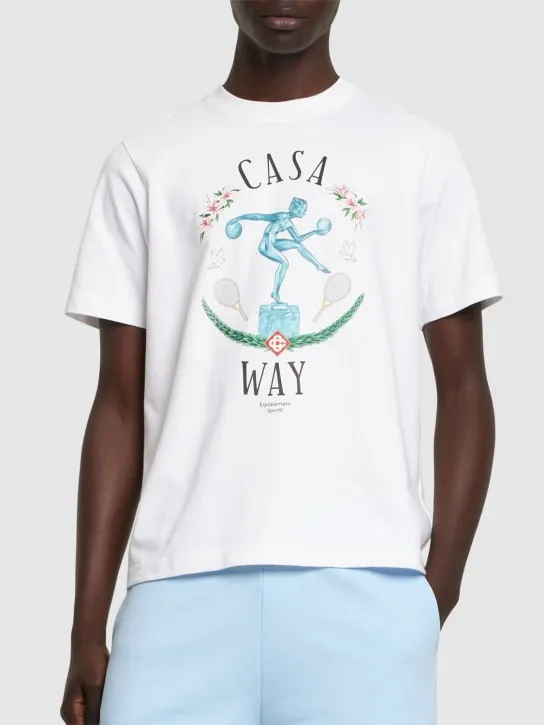 Casablanca   Statue en Marbre printed t-shirt 