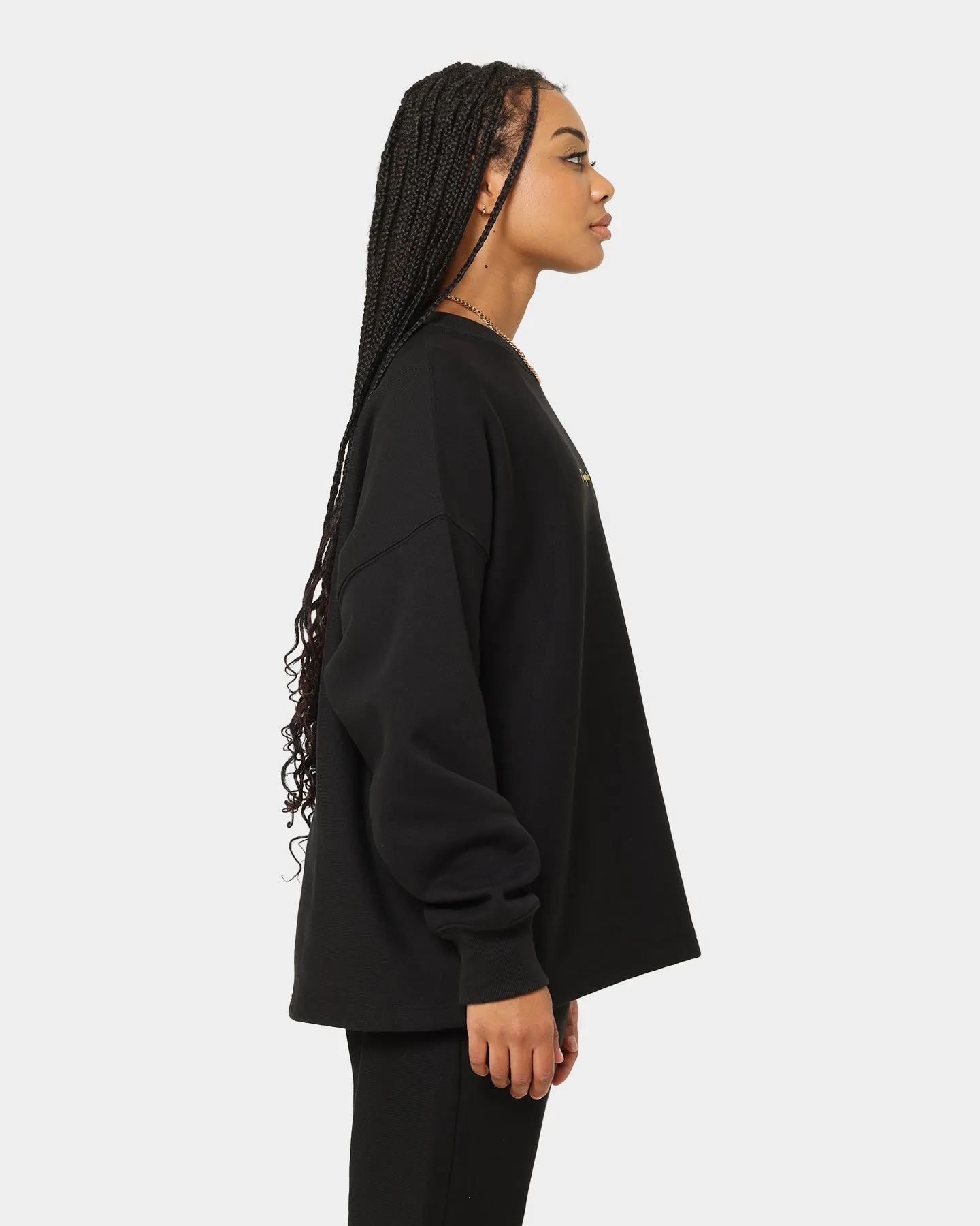 Champion Reverse Weave Relaxed Hem Crewneck Black/Gold