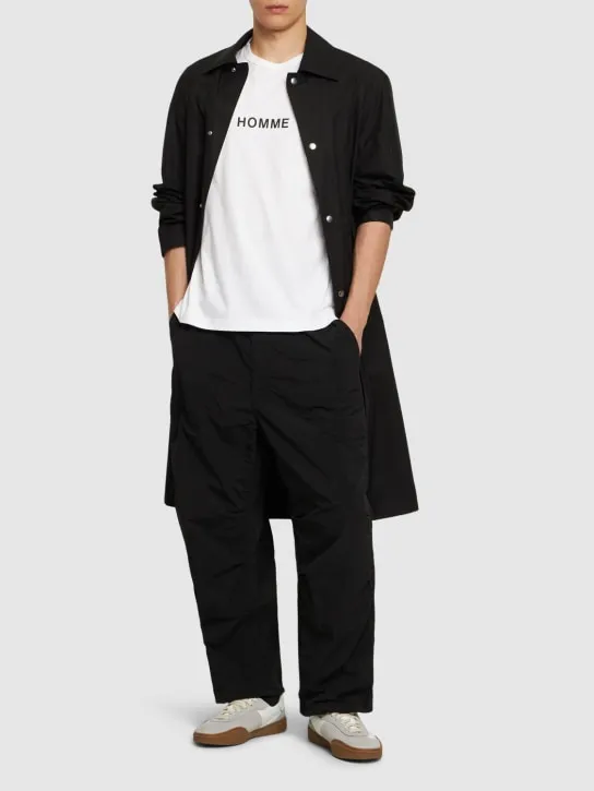 Comme des Garçons Homme   Printed logo cotton t-shirt 