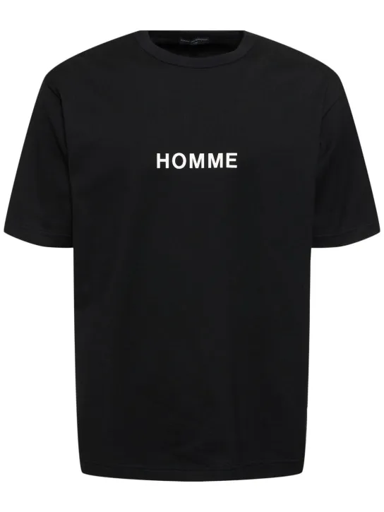 Comme des Garçons Homme   Printed logo cotton t-shirt 