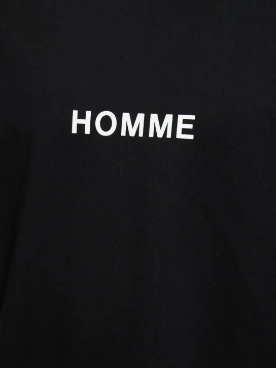 Comme des Garçons Homme   Printed logo cotton t-shirt 