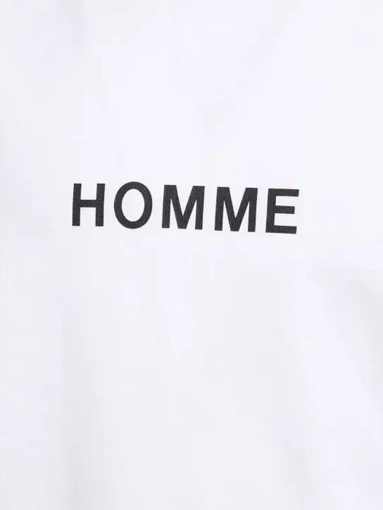 Comme des Garçons Homme   Printed logo cotton t-shirt 