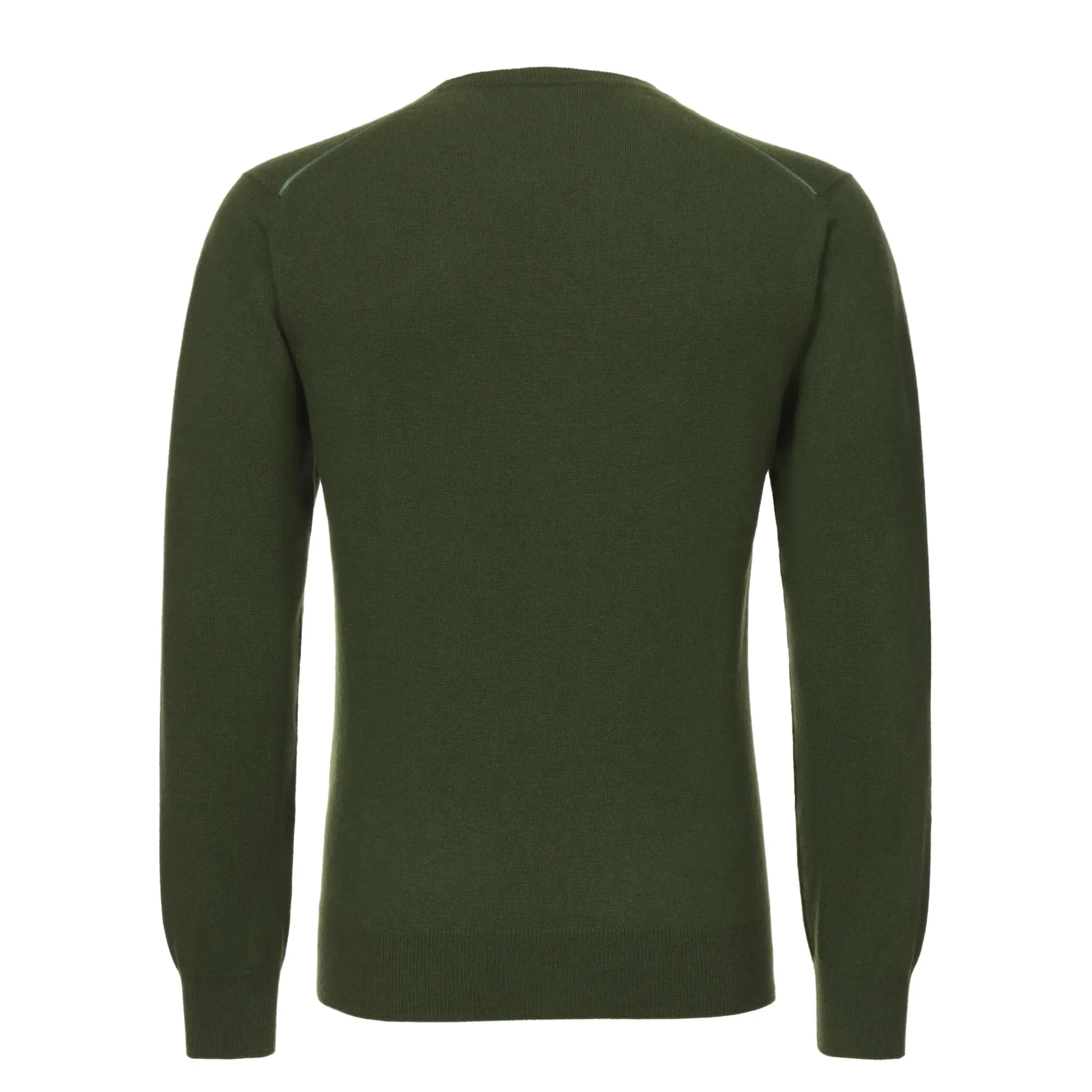Crewneck Cashmere Sweater in Forest Green