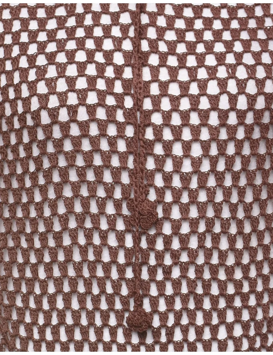 Crochet Summer Knit Crochet Jumper - M