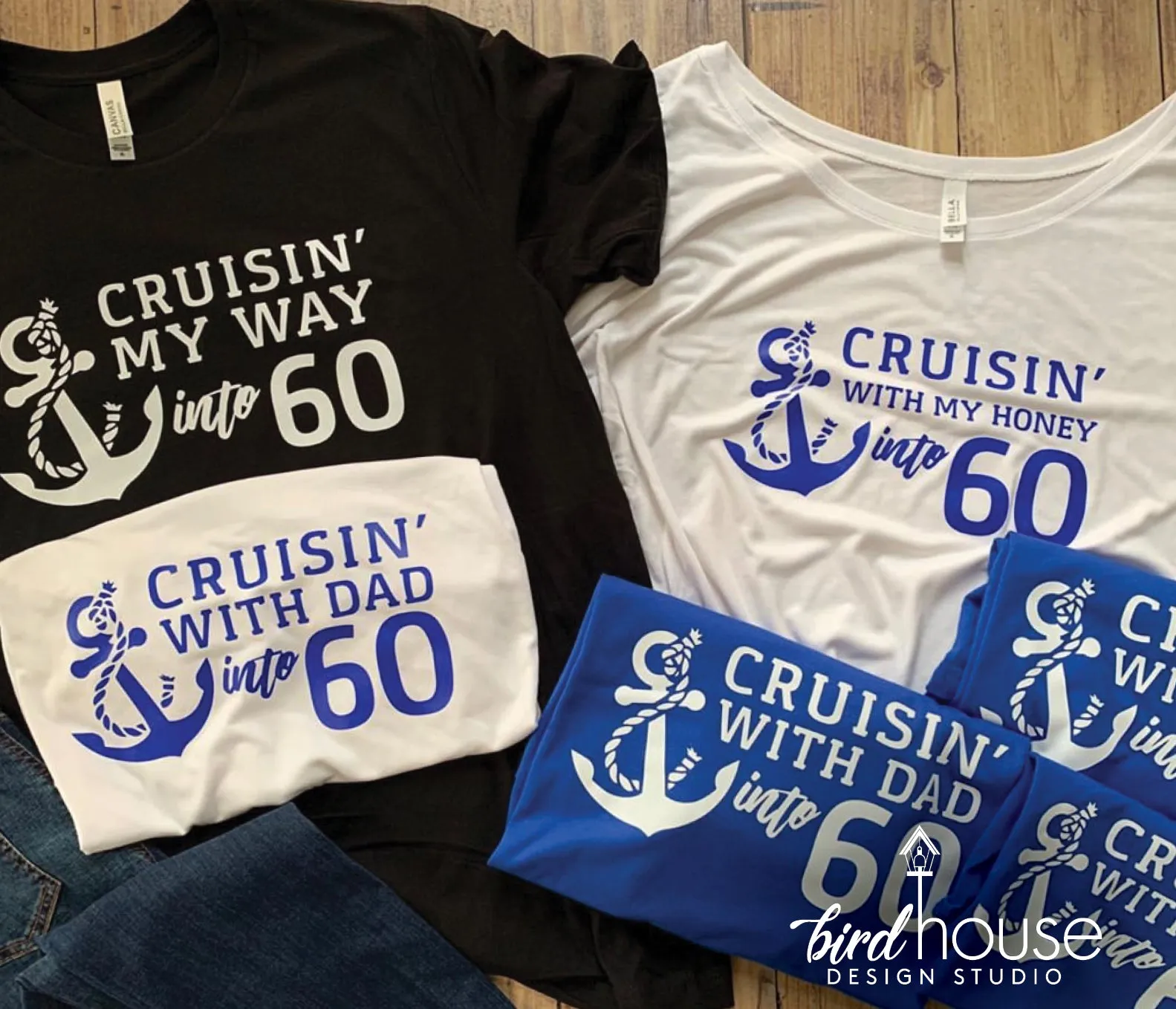 Cruisin' With Any Name into Birthday Cruise Shirt, Cute Custom Group Tees, Any Color