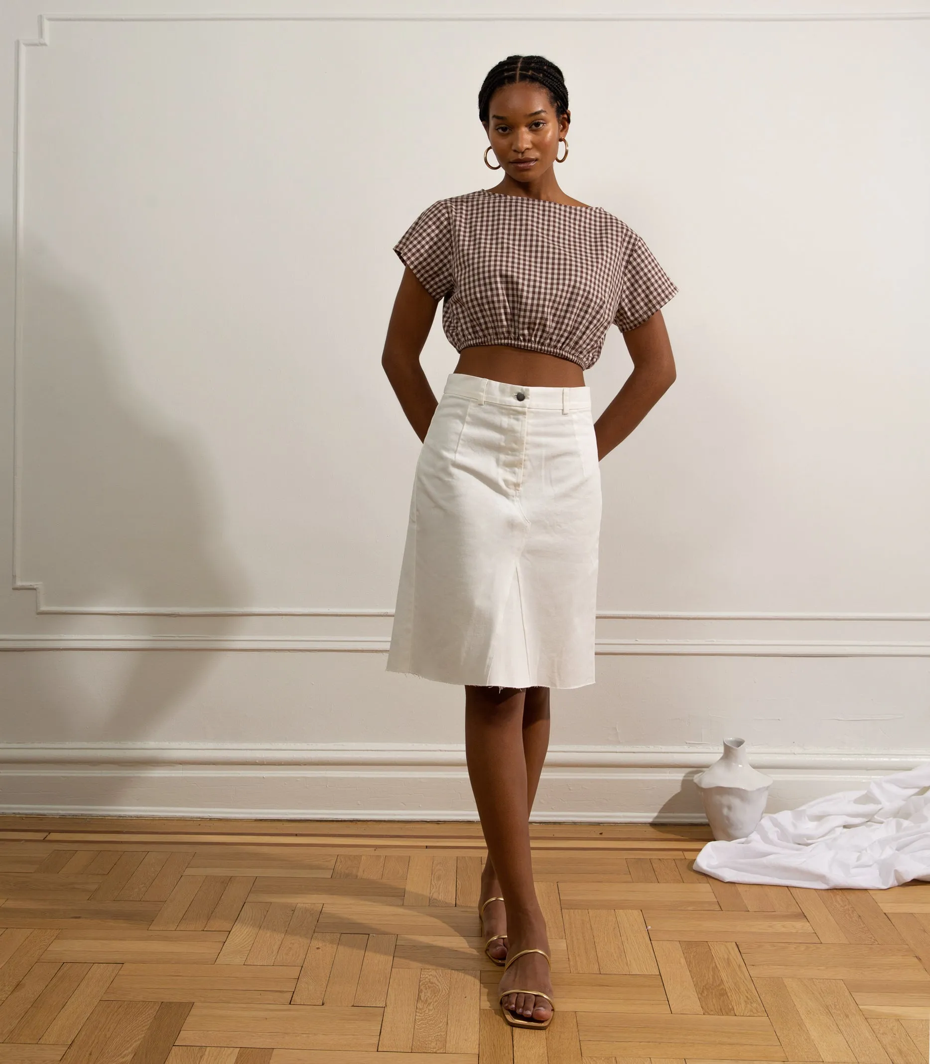 Daria Pencil Skirt - White