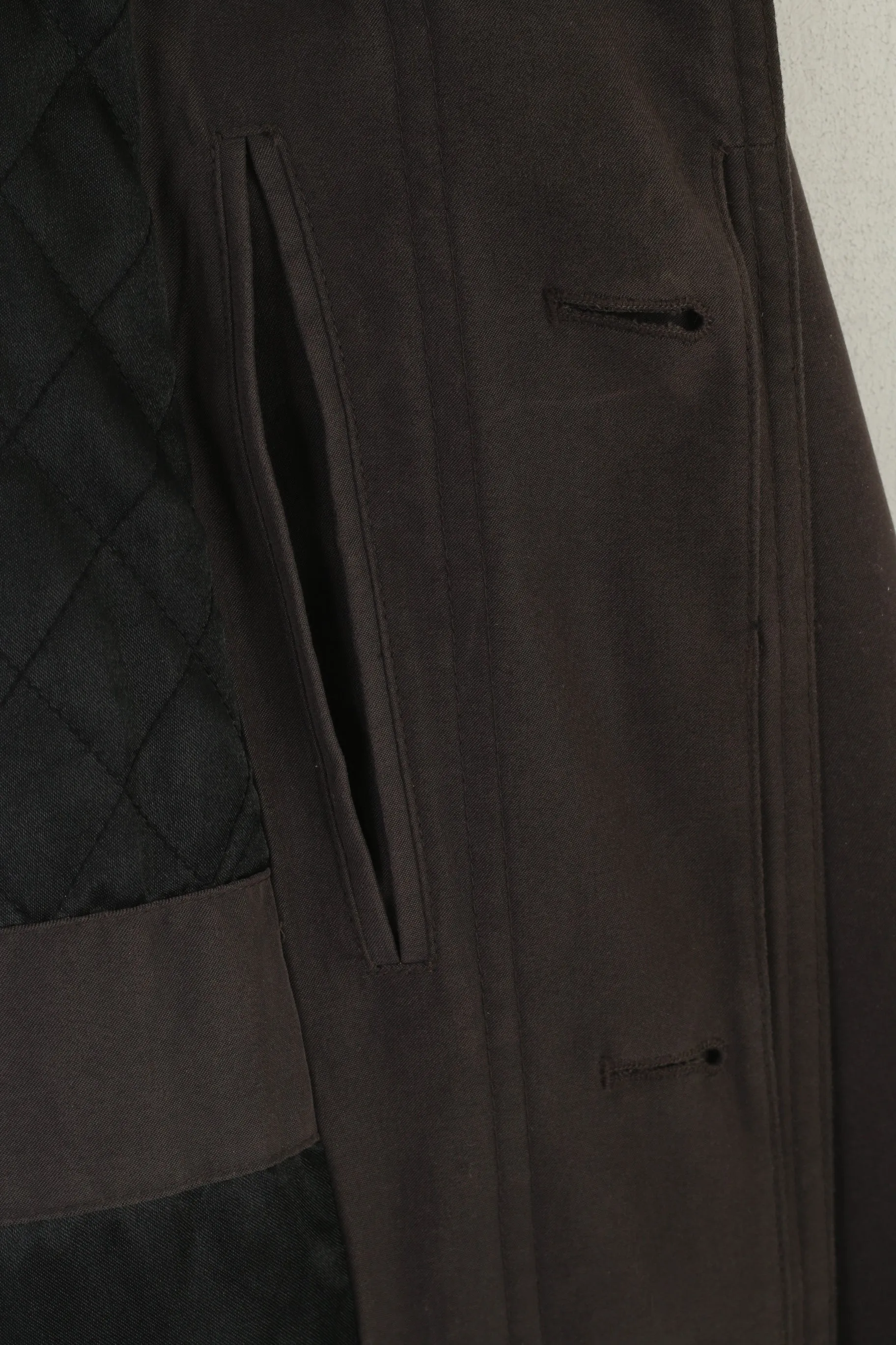 David Moss Men 42 L Coat Gray Plum Lightweight Classic Vintage Single Breasted