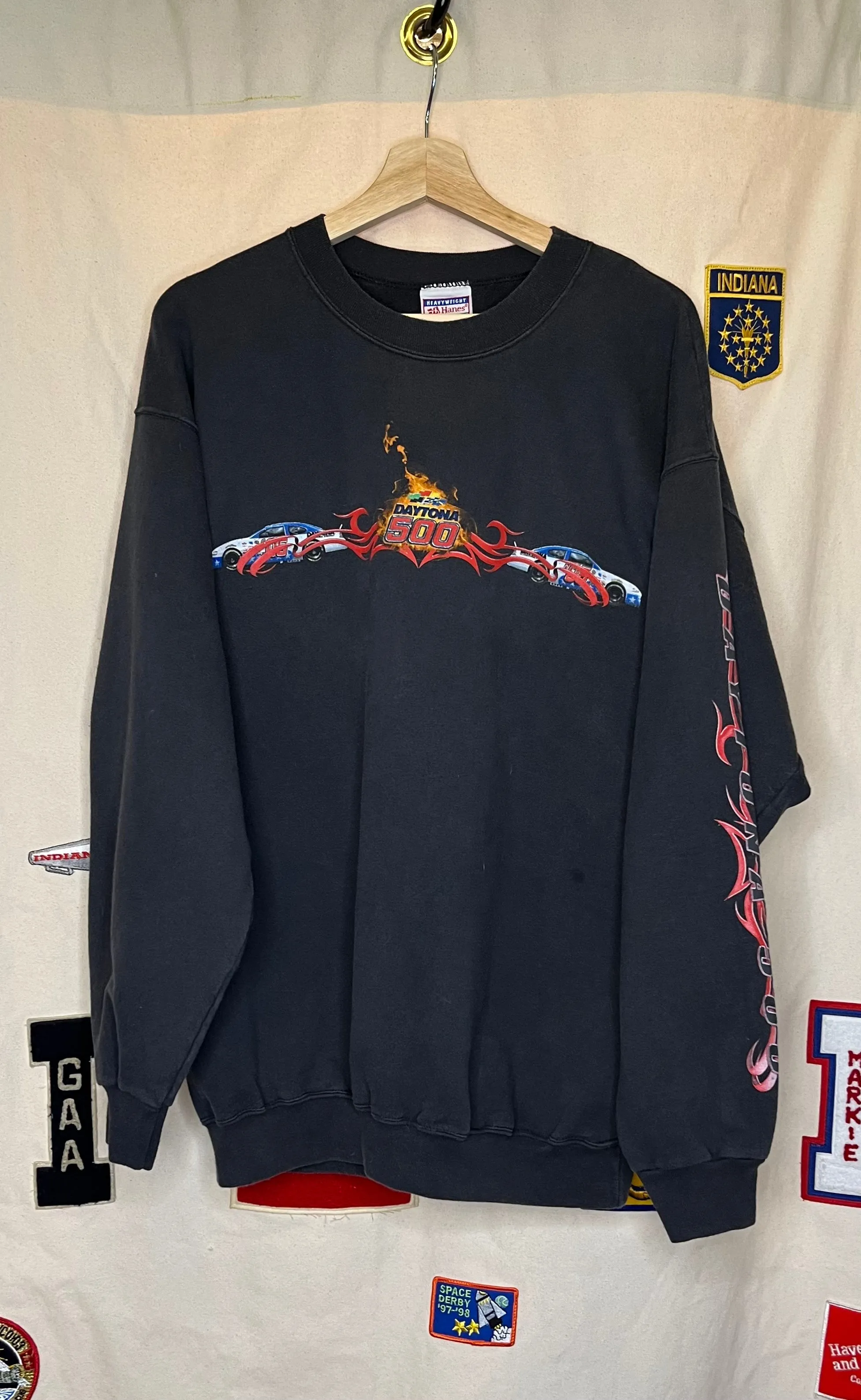 Daytona 500 Black Crewneck: L
