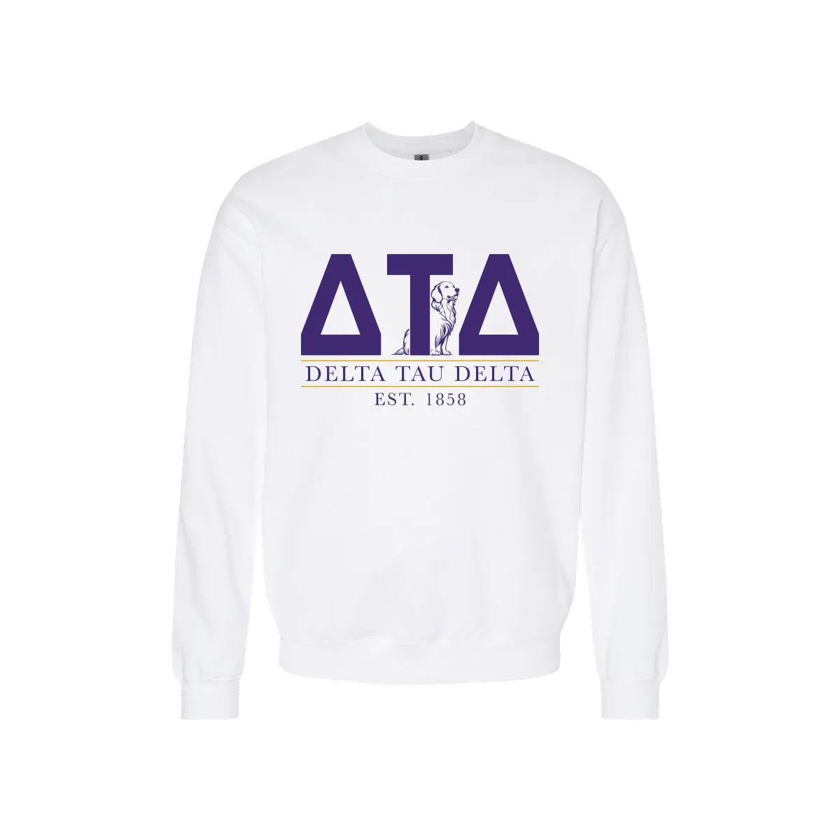 Delt Golden Letters Crewneck