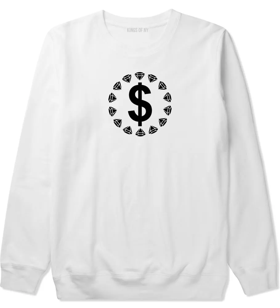 Diamonds Money Sign Logo Crewneck Sweatshirt