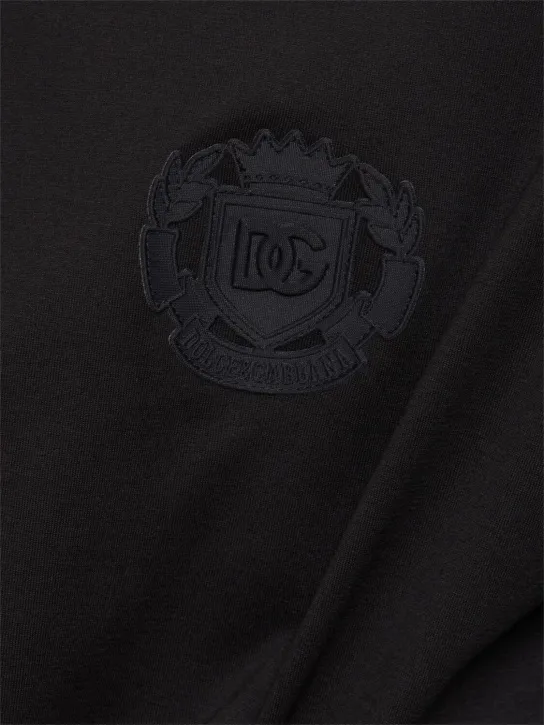 Dolce&amp;Gabbana   Cotton jersey tonal logo t-shirt 