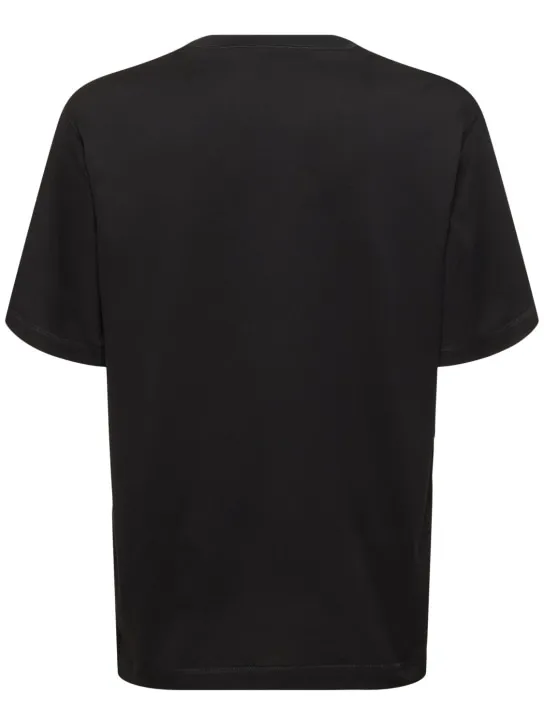 Dolce&amp;Gabbana   Cotton jersey tonal logo t-shirt 