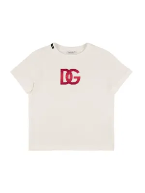 Dolce&amp;Gabbana   Embroidered cotton jersey t-shirt 