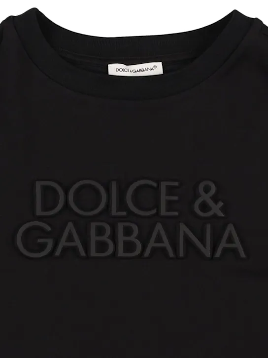 Dolce&amp;Gabbana   Logo cotton jersey t-shirt 