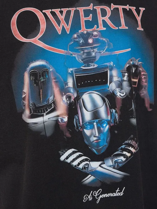 Doublet   Android print cotton t-shirt 