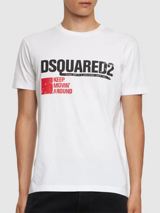 Dsquared2   Cotton jersey logo t-shirt 