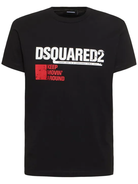 Dsquared2   Cotton jersey logo t-shirt 