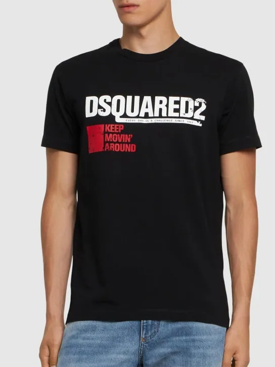 Dsquared2   Cotton jersey logo t-shirt 