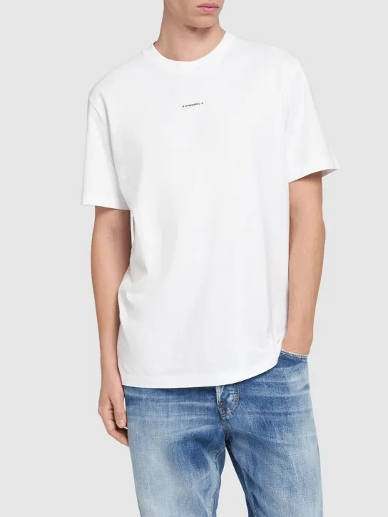 Dsquared2   Regular fit micro logo t-shirt 
