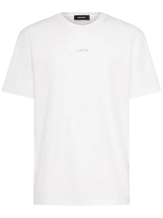 Dsquared2   Regular fit micro logo t-shirt 