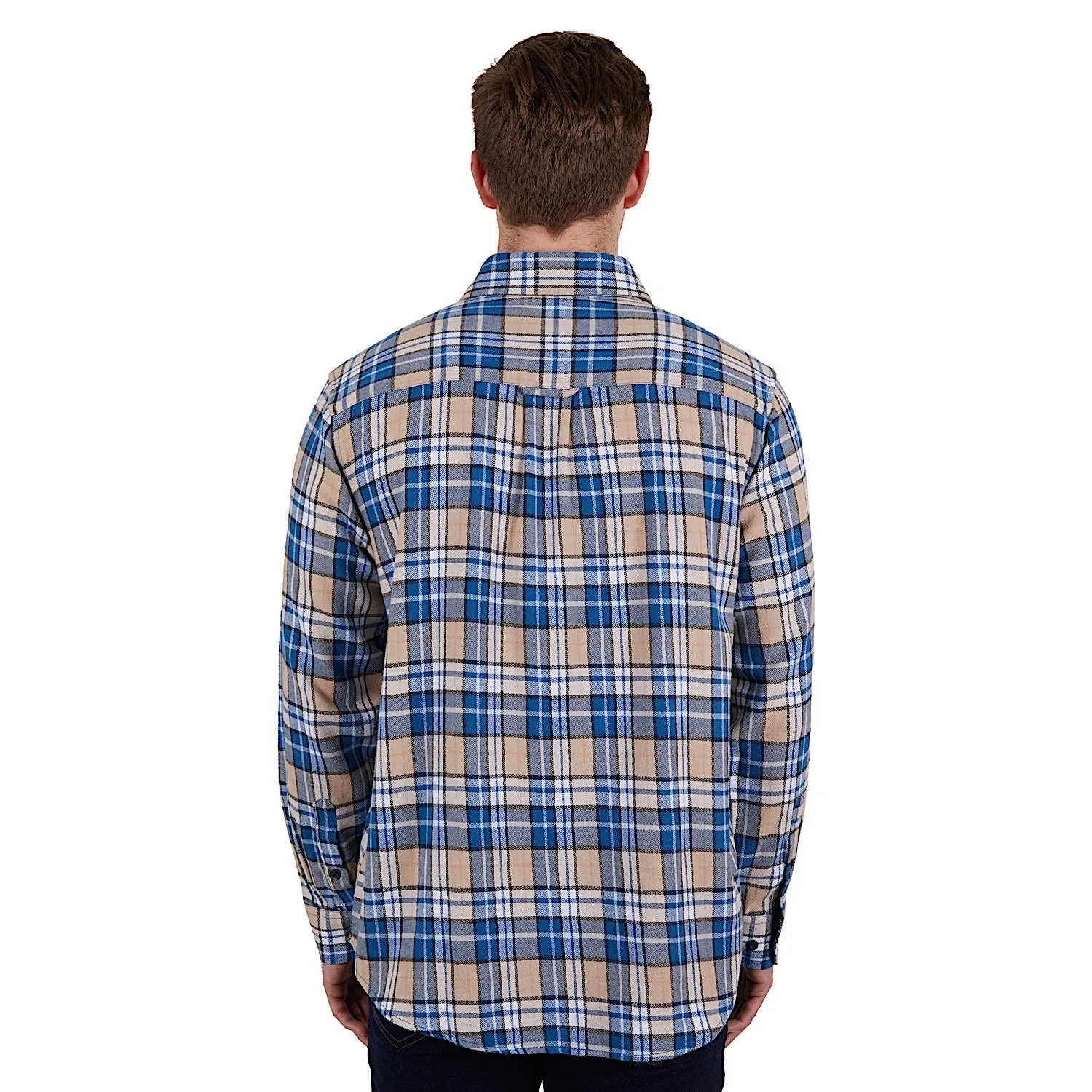 Dux-Bak Mens Lyle Thermal Long Sleeve Shirt Royal Blue