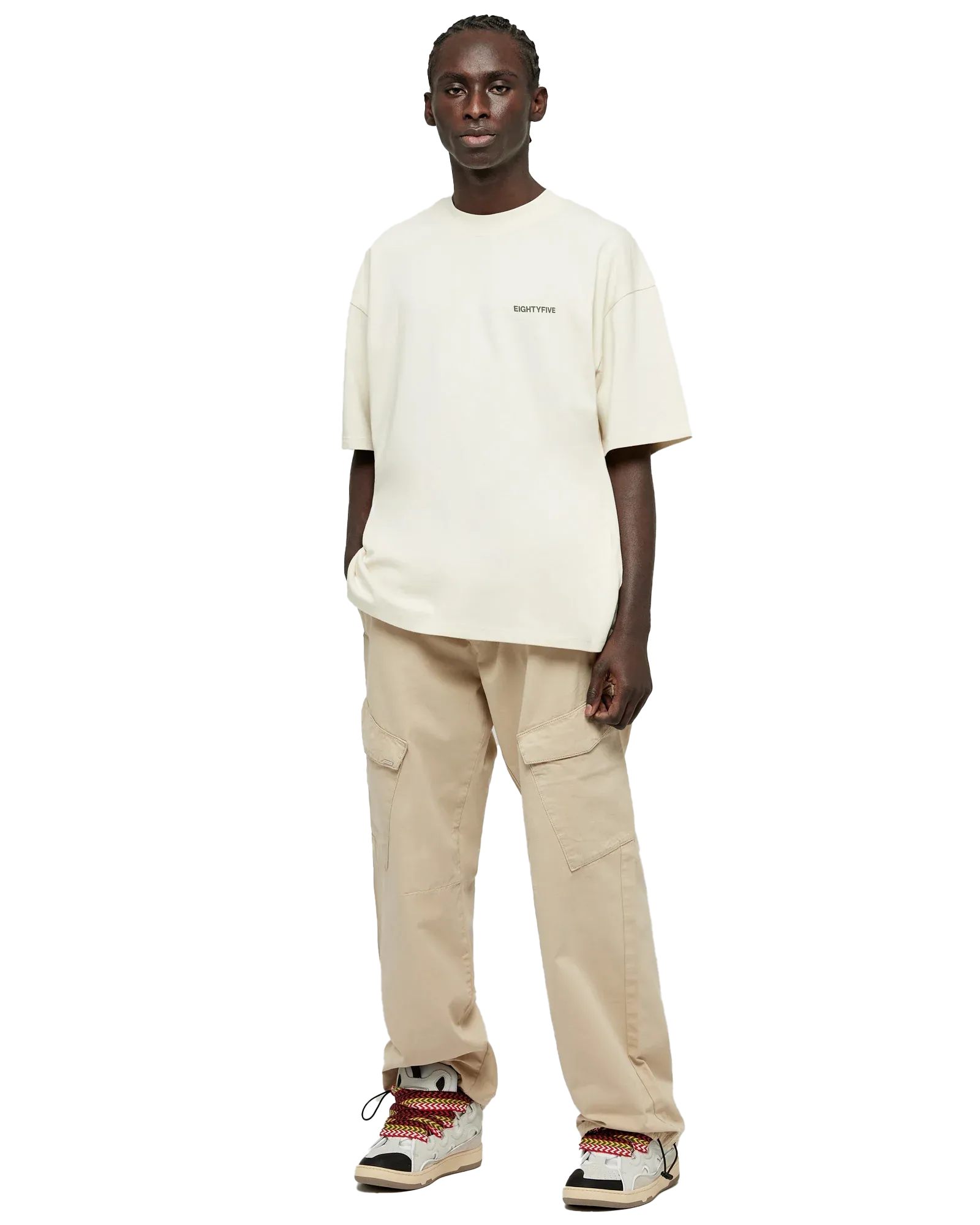 EightyFive Wide Cargo Pants beige